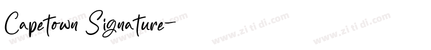 Capetown Signature字体转换